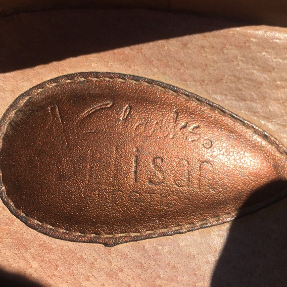 Brown real leather Clark’s Artisan Heels, size 8.5 - Picture 6 of 7